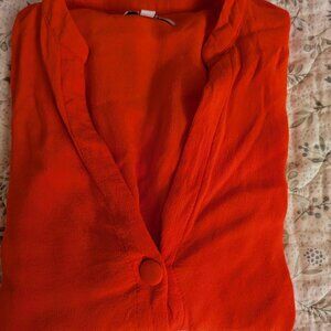 French red blouse